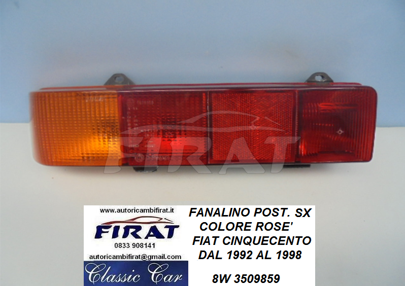 FANALINO FIAT CINQUECENTO 92-98 POST.SX ROSE'